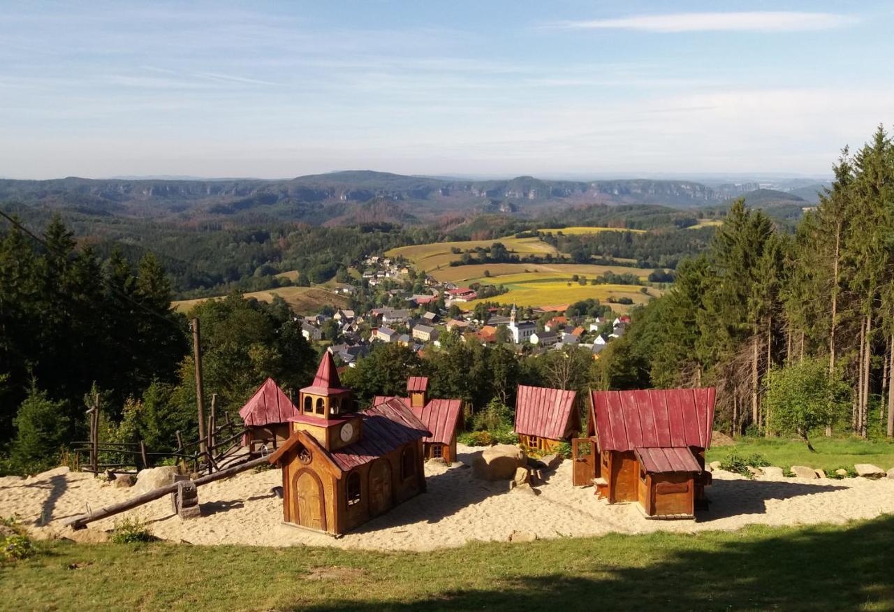 Wanderunterkunft Wachbergbaude Sebnitz Buitenkant foto